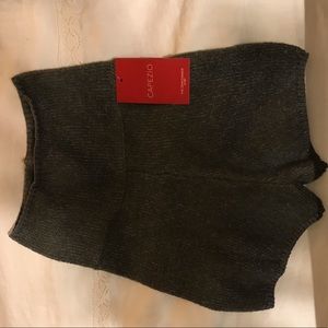 Capezio gray knit shorts ballet warmups